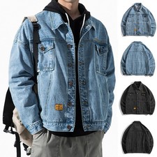 Giacca uomo denim cappotto