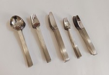 ♥ SERVIZIO x6 DI 30 POSATE VINTAGE SERAFINO ZANI ACCIAIO INOX MODELLO ROSWITA
