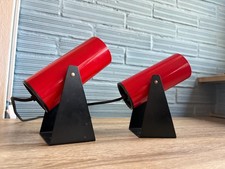 Coppia di applique vintage Space Age Italia lampada design atomico luce metà secolo parete