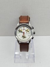 Orologio Vintage Zippo Swiss Chrono ETA 251471 23 Jewel Quartz 31mm Batteria Nuova