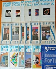 LOTTO 18 RIVISTE INFORMATICA E SCUOLA telematica 1987 - 1998