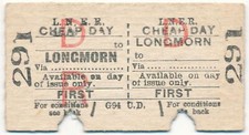 Longmorn LNER Raiway ticket