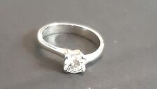 Anello Oro Bianco Con Solitario Ct 0.50