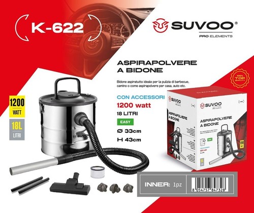 Aspirapolvere bidone 1200w - bidone,