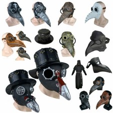 Maschera viso steampunk becco naso lungo uccellino medico peste Halloween cosplay festa Stati Uniti