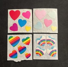 Lotto di 4 adesivi mini cuori