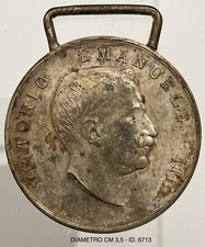 MARSICA TERREMOTO 13.01.1915 RE V.E.III° BENEMERENZA MEDAGLIA ARGENTO PROD. 38MI