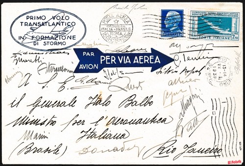 1930 crociera italia - crociera, italia-brasile