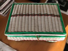 CESTINI  ( DUE ) VINTAGE IN VIMINI PORTA ATTREZZI DA CUCITO