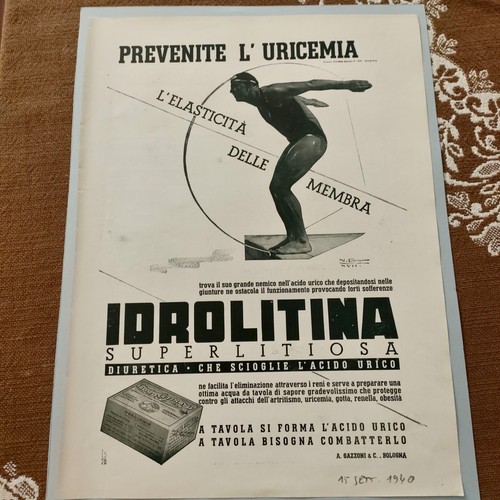 Pubblicità idrolitina 1940 - pubblicità,