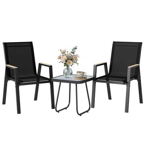 Outsunny set esterno - da, 3pz