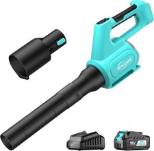 Soffiatore di foglie senza fili, soffiatore con batteria e caricatore 780 m³/h