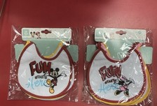 BAVETTE  NEONATO  SPUGNA PLASTIFICATA Con Stampa  DISNEY Mickey/minnie  Conf.6pz
