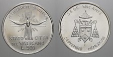 CITTA' DEL VATICANO SEDE VACANTE 500 LIRE SETTEMBRE 1978 IN ARGENTO 835
