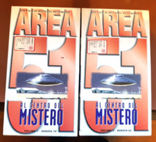AREA 51 AL CENTRO DEL MISTERO VOL. 1 E 2 (M. HESEMANN) - 2 VHS ITA ORIGINALE UFO