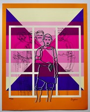 AGAM YAACOV SERIGRAPHIE ORIGINALE SIGNEE  1979 dimensions  440 mm X 540 mm
