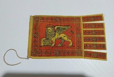 Bandierina D'epoca Di Venezia Leone S.Marco  in Stoffa Anni 50 Originale