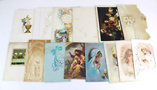 Lotto Biglietto Cartoncino Ricordo Comunione Cresima Nascita Matrimoni Vintage