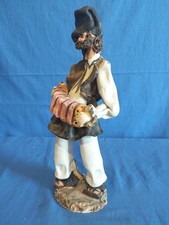 Scultura Sarda Uomo Musicante Filarmonica Artigianale Ceramiche Stelio Mola