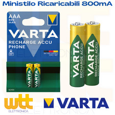 2 batterie ministilo AAA