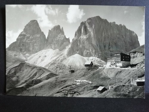 Cartolina dolomiti passo sella - passo,