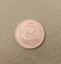 MONETA 5 Lire Del 1955 Delfino