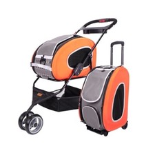 Ibiyaya Eva 5 in 1 passeggino per cani, seggiolino auto, borsa , zaino, trolley