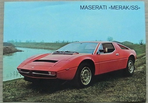 Maserati merak foglietto - maserati, merak/ss