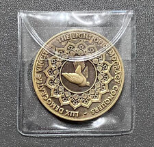 Shepard Fairey - OBEY - Antique Brass Coin - STREET ART - Moneta Medaglia