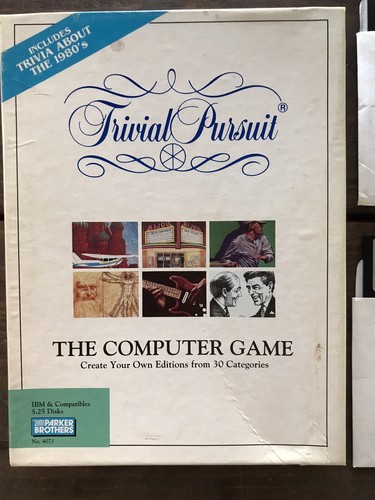 Gioco vintage 1990 trivial - pc,