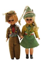 bambolina alpini esercito divisa uniforme basco militare italia vintage