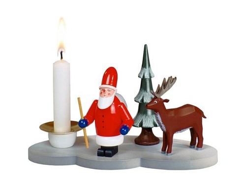 Portacandela babbo natale con - portacandela,