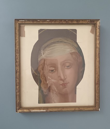 Frammento antico volto - antico, di