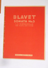 BLAVET SONATA n 3 LA DHEROUVILLE  Flute & pianoforte  rudall carte