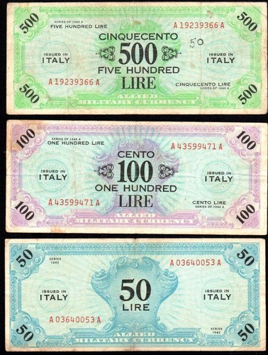 Allied military lire - allied,