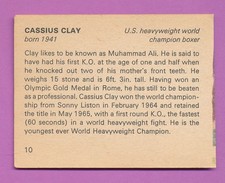 CASSIUS CLAY BOXER 1965 BANCROFT TIDDLER MUHAMMAD ALI BOXING ALAIN CALMAT *TPHLC