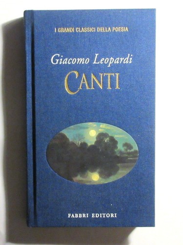 Giacomo leopardi canti - giacomo, canti.