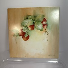 Piastrella artistica lamponi