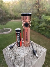 LIMITATO: TORCIA LED ACEBEAM RAME E75 QUAD CREE + BATTERIA + CAVO USB-C