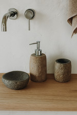 Set bagno pietra composto da