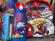 ZAINO SPIDERMAN PICCOLO ASILO + BORRACCIA - PANINI Originale 100%