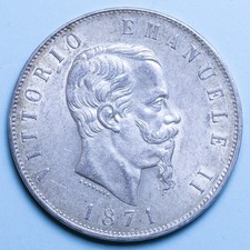 VITTORIO EMANUELE II 5 LIRE