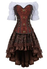 Gonna corsetto 3 pezzi abito