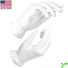 Guanti GRANDI Cotone Bianco