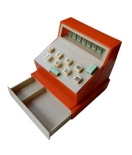 *HH* Registratore Di Cassa Giocattolo Vintage Antico Coma Co Ma Made Italy Toy