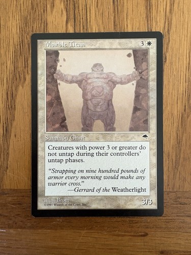 Mtg marble titan - marble, tempest