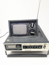 Panasonic Solid State B&W TV Am Radio FM TR-535 Vintage 1977 Portatile Accensione