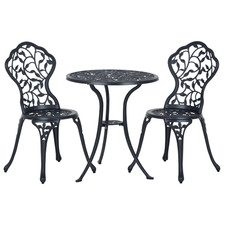 Outsunny Set Bistrot Alluminio