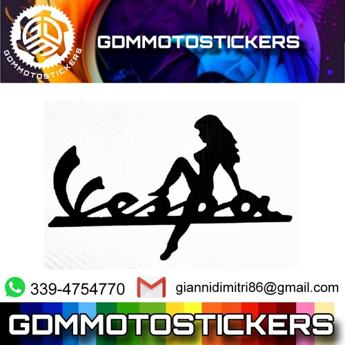 Adesivo prespaziato vespa - adesivo,