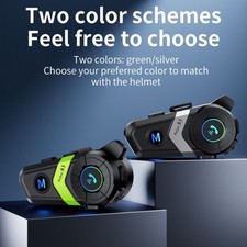 Auricolare Bluetooth S3 per casco moto integrali e mezzi verde